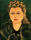 Frida Kahlo Canvas Paintings - Portrait of the Senora Natasha Gelman